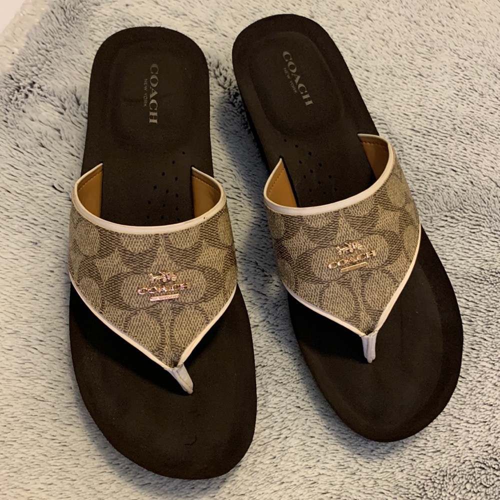 Coach flip flops/sandals